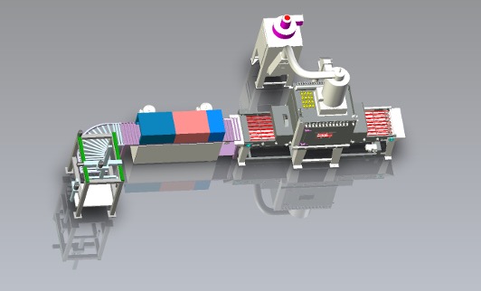 空簧護(hù)套噴砂清洗流水線
